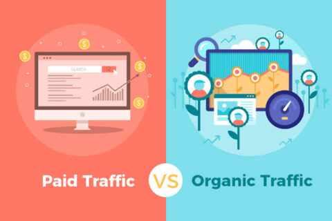 Comparativa entre publicidad pagada vs tráfico orgánico y su impacto en el CAC.